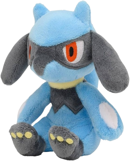 riolu plush, facing left